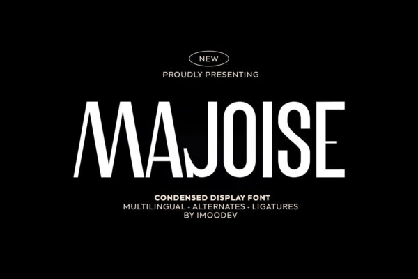 condensed display font