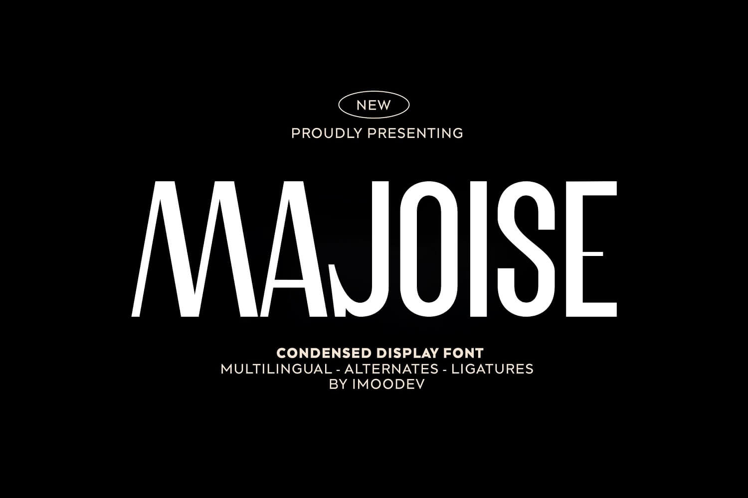 condensed display font
