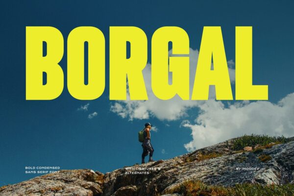 condensed sans serif font